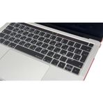 McStorey Rusça Klavye Koruyucu MacBook Pro Touch Bar 13 inç 15 inç Uyumlu A1706 A1989 A2159 A1707 A1990 | UK ISO Ters L Enter Silikon Keyboard Cover Siyah