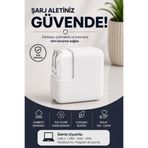 Mcstorey Şarj Aleti Silikon Kılıfı Usb-c 29W - 30W - 35W Macbook Air Magsafe Ile Uyumlu Koruyucu Beyaz