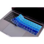 McStorey US İngilizce Klavye Koruyucu MacBook Pro 13 15 Touch Bar Uyumlu A1706 A1989 A2159 A1707 A1990 | Amerikan Düz Enter ANSI | Silikon Keyboard Cover Lacivert Mavi