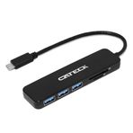 McStorey USB HUB Type-C Kablosu Adaptör USB Çoğaltıcı Çoklayıcı Hub SD MicroSD Kart Okuyucu Siyah