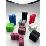 Mcy Dekor Sonsuz Küp Infinity Küp – Stres Atıcı, 3D Baskı, Eğlenceli ve Taşınabilir Fidget Oyuncağı - Gülkurusu