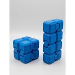 Mcy Dekor Sonsuz Küp Infinity Küp – Stres Atıcı, 3D Baskı, Eğlenceli ve Taşınabilir Fidget Oyuncağı - Mavi