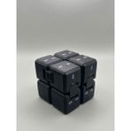 Mcy Dekor Sonsuz Küp Infinity Küp – Stres Atıcı, 3D Baskı, Eğlenceli ve Taşınabilir Fidget Oyuncağı - Siyah