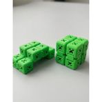 Mcy Dekor Sonsuz Küp Infinity Küp – Stres Atıcı, 3D Baskı, Eğlenceli ve Taşınabilir Fidget Oyuncağı - Yeşil
