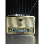 Md-1908Bt Nostaljik Radyo Görünümlü Bluetooth,Hafıza Kartı,Usb Bellek,Aux Ve Radyo Destekli Hoparlör
