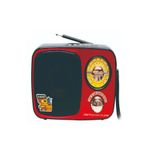 MD-308BT Işıklı Retro Görünümlü Nostaljik Radyo Bluetooth Hoparlör - Kırmızı Renk