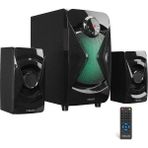 MD-370BT 38W Siyah Bt/aux/usb/fm/led Işıklı Multimedia Speaker 2+1 Ses Sistemi - Seçenek