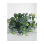MD Aspiz Flowers 2 Adet Yapay 16 Dallı Lüx Okaliptus Bitkisi __ Saksısız Demeti Ağacı Sarkıt Sarmaşık Gelin Buketi