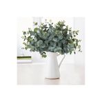 MD Aspiz Flowers 3 Adet Yapay 16 Dallı Lüx Okaliptus Bitkisi __ Saksısız Demeti Ağacı Sarkıt Sarmaşık Gelin Buketi