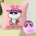 Md Kalk Kız Alem Beybi Görsün Yastık & Meleğim Işıklı Kar Küresi