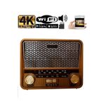 md Kamera Nostaljik Radyo Görünümlü İp Wi-fi Video Güvenlik Kamerası Uzaktan Izleme 32 Gb Hafıza Kayıt