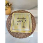 Md Limon Cello Kaydırmaz Tepsi 24 cm - Sarı - Beyaz