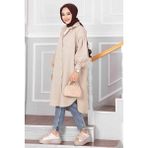 Md Oval Kesim Tesettür Gömlek Tunik Taş - 38 - 40