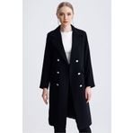 MD trend Kadın Düğme Detaylı Astarlı Uzun Oversize Blazer Ceket