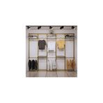 MD Vİtrin Dekorasyon Gold Mağaza Raf Sistemi, Askılık Sistemi, Butik Rafı, Mağaza Stand, Giyinme Odası-365*200