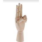 Md Vitrin Dekorasyon Linea Eskiz Model Manken Ahşap El 24CM