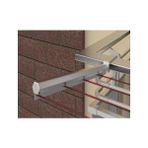Mdesign Balkon Çamaşır Askılığı Alüminyum Çamaşır Kurutmalığı Kare