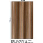 Mdf Ahşap Akustik Duvar Paneli 100 x 280 cm ( Teak )