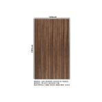 Mdf Ahşap Akustik Duvar Paneli 100X280 cm ( Barok ) - Kahverengi