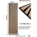 Mdf Ahşap Akustik Duvar Paneli Kalın Keçe 60 x 275 cm (Yeni Meşe)