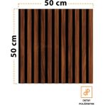 Mdf Ahşap Akustik Duvar ve Tavan Kaplama Paneli 50 x 50 cm Polisander