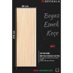 Mdf Akustik Duvar Paneli Beyaz Keçe - Kayın