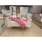 Mdf Beşik, Dünya Büyüyen Beşik 80x130 - Dünya Büyüyen Karyola 80x190 %100 Mdf Beyaz