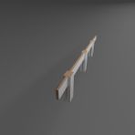 Mdf Karyola Denge Tahtası | Orta Destek Ayağı - Bej - 190 x 200 cm
