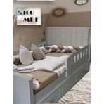 Mdf Stella Beyaz 90*190 Yavrulu Kapitone Karyola - 90 x 190 cm