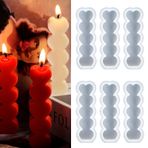 mdgfge 6 adet aşk kalp şekli mum silikon kalıpları mum reçine ayağı aromaterapi mumlar balmumu sabun çiçek örneği sevgililer günü partisi DIY iyilik zanaat sanat aracı malzemeleri