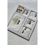 Mdrandy Erkek Bebek Kral Taç Desenli 11'li Hastane Çıkışı (Eldivenlerinde Kurdele Mevcut Değil) - Çok Renkli - 0 - 3 Ay