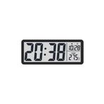MDS LCD Ekranlı Modern Tasarım Dijital Duvar Saati USB Pilli Zaman Tarih Sıcaklık Saat Gösterimi 20x8cm