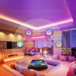 Mdstech MDS 5m Su Geçirmez LED Şerit Bluetooth Rgb Renk Değiştirme ve Parlaklık Ayarı