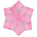 MDSTYLE 6 ADET 100% Pamuk Bandanalar 22 "x 22" Erkekler ve Kadınlar için Şal Desenli Mendil Kafa Bandı Eşarp Bandana, Pembe, 22" x 22"