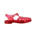 Méduse Sun – Kadın PVC balıkçı sandaleti, jöle sandalet, su geçirmez, plaj havuzu sandaleti, hafif, kırmızıya parıltılı, 2 UK