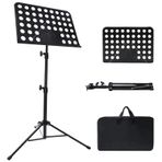Mdvora Nota Kağıdı için Müzik Standı, Taşıma Çantalı Ayarlanabilir Müzik Standı, Profesyonel Müzik Kitabı Tutucu, Gitar, Ukulele, Keman Çalarlar için Müzik Kağıdı Tutucu (1 paket)