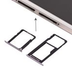MDYH HDZ AYD Huawei Honor 5X / GR5 Mikro SIM Kart Tepsisi + Nano SIM ve Mikro SD Kart Tepsisi (Gri) (Renk: Gümüş)