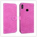 MDYHMC YXCY AYDD Huawei Honor 10 Lite için Baskılı Baskı Deseni Yatay Flip PU Deri Kılıf Tutucu & Kart Yuvaları & Cüzdan & ve Kordonlu (Renk: Menekşe)