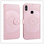 MDYHMC YXCY AYDD Huawei Honor 10 Lite için Baskılı Baskı Deseni Yatay Flip PU Deri Kılıf Tutucu & Kart Yuvaları & Cüzdan & ve Kordonlu (Renk: Pembe)