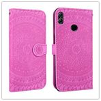MDYHMC YXCY AYDD Huawei P30 Lite için Baskılı Baskı Deseni Yatay Flip PU Deri Kılıf Tutucu & Kart Yuvaları & Cüzdan & ve Kordonlu (Renk: Menekşe)