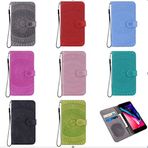 MDYHMC YXCY AYS Huawei P20 Pro için Preslenmiş Baskı Deseni Yatay Flip PU Deri Kılıf Tutucu & Kart Yuvaları & Cüzdan & ve Kordonlu (Gri) (Renk: Çim Yeşili)