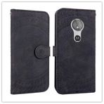 MDYHMC YXCY AYS Motorola Moto G7 Play için Baskılı Baskı Desenli Yatay Flip PU Deri Kılıf Tutuculu, Kart Yuvalı ve Cüzdan ve Kordonlu (Gri) (Renk: Siyah)
