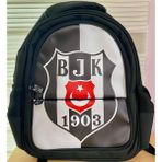 Me Çanta Beşiktaş Bjk 1903LOGO Desenli Suni Outdoor Sırt Çantası - Siyah - Beyaz