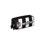 Me Çanta Beşiktaş Çubuklu Kalemlik Me-24358 Renkli Polyester Malzemeden Oval Tasarım