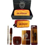Me Çanta Galatasaray Orjinal Lisanslı Kırmızı Air Kalemtraş Ahşap Kutulu 6'lı Kırtasiye Seti - Kırmızı - Sarı