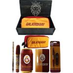 Me Çanta Galatasaray Orjinal Lisanslı Kırmızı Kutu Kalemtraş Ahşap Kutulu 6'lı Kırtasiye Seti - Kırmızı - Sarı
