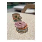 Me Gusta Home Eflatun Rengi Seramik Lolipop Bardak Altlığı
