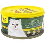 Me-O 80 gr Delite Jöle İçinde Ton Balıklı ve Sebzeli Tahılsız Yetişkin Kedi Konservesi