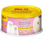 Me-O 80 gr Delite Kitten Tavuk Püresi ve Keçi Sütlü Tahılsız Yavru Kedi Konservesi