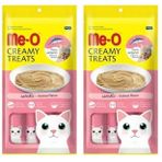 Me-O Creamy Çizgili Orkinos Balığı Kedi Kreması Ödül 15gr x 4 (2 paketi)
